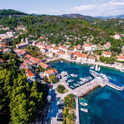 Port in Elaphite Islands