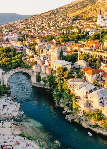 Historical Mostar Bridge