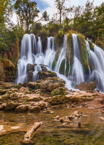 Kravice waterfall in Bosnia and Herzegovina - nature travel background