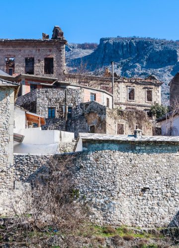 Mostar traditional house in old town, Bosnia and Herzegovina