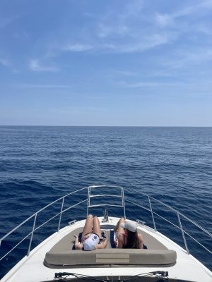 Sunbathing on the Adriatic Sea