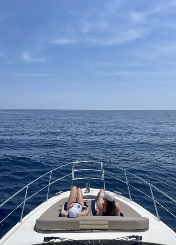 Sunbathing on the Adriatic Sea