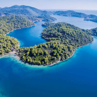 View of Mljet Island in Adriatic Sea