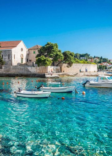 View of Hvar City From Sea