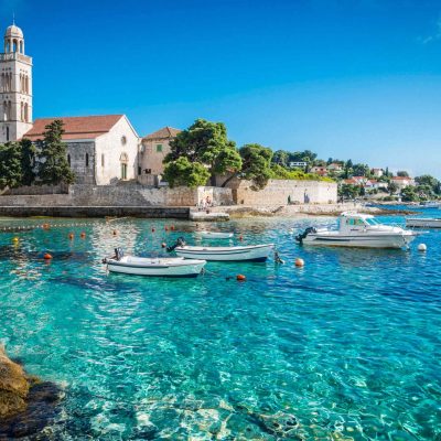View of Hvar City From Sea